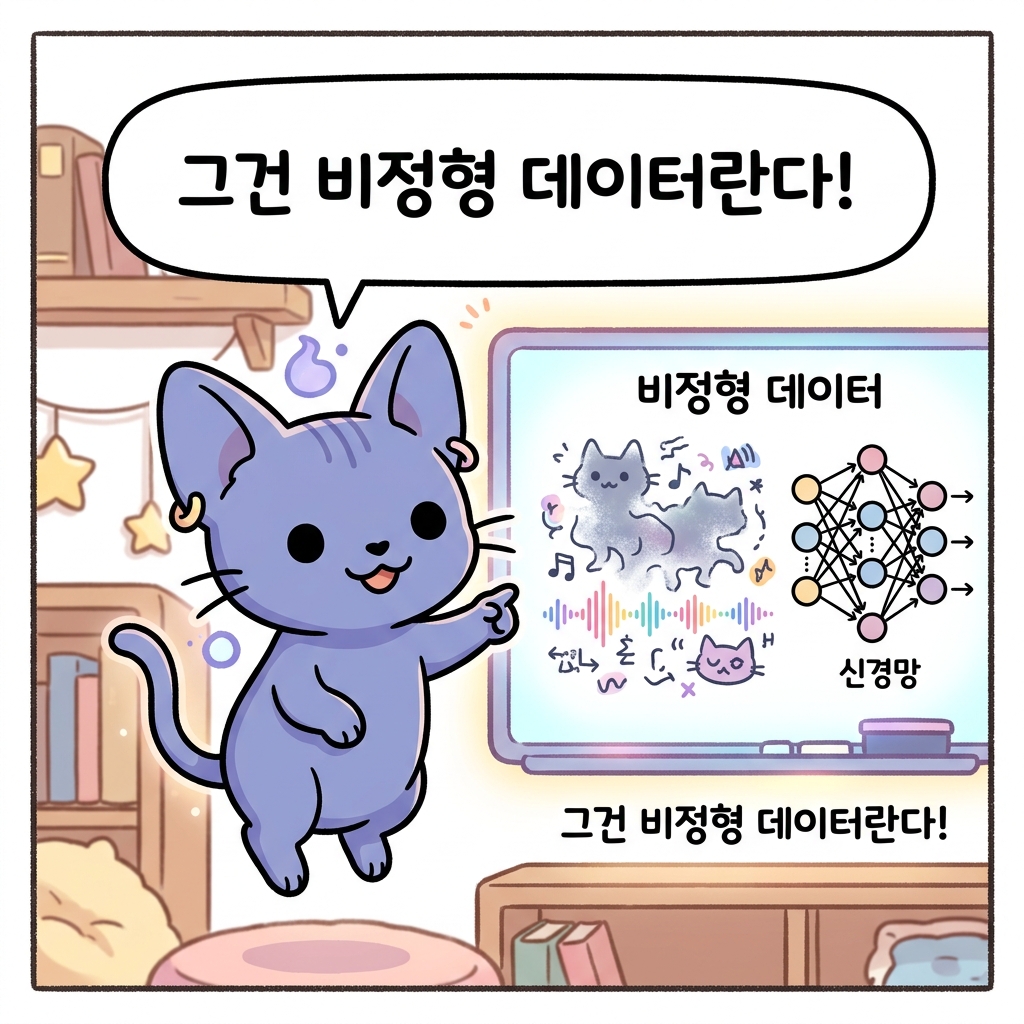 비정형 데이터 설명 컷 만화
