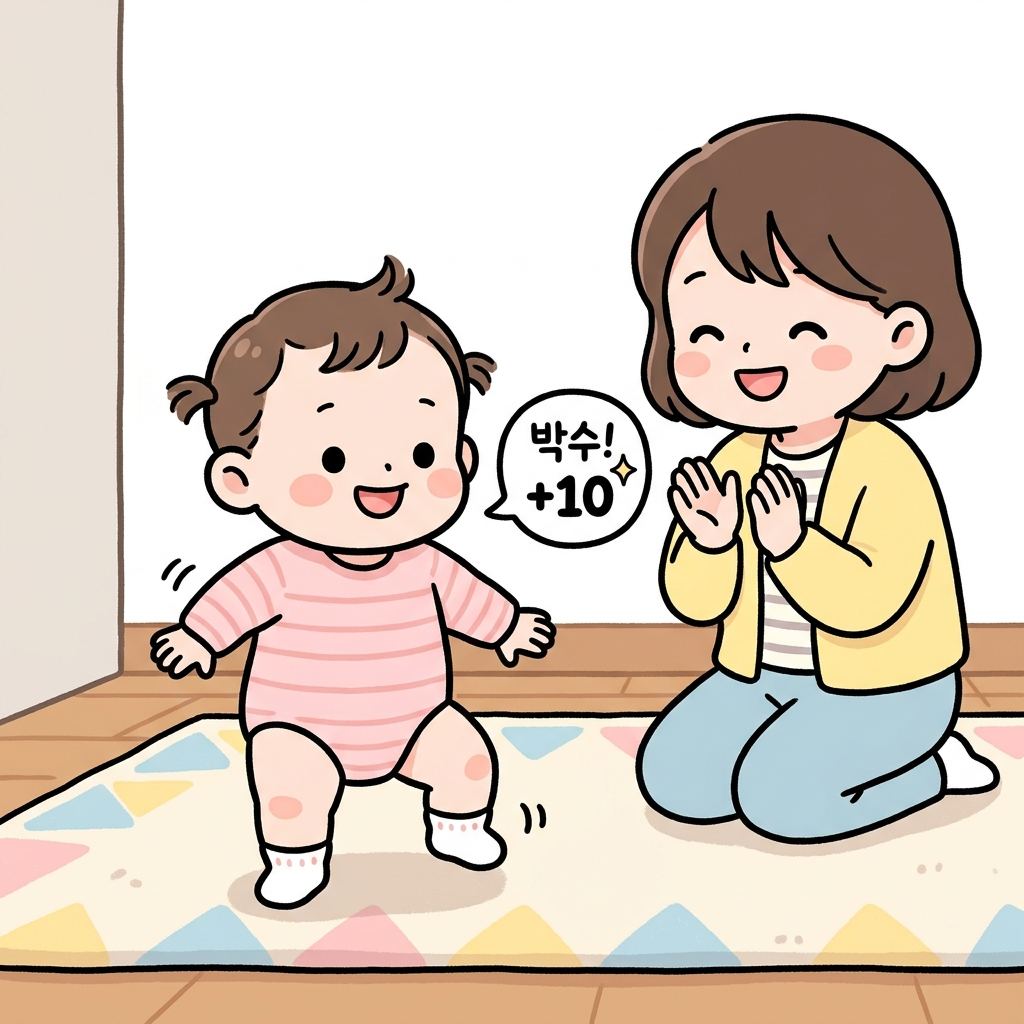 아기의 걸음마