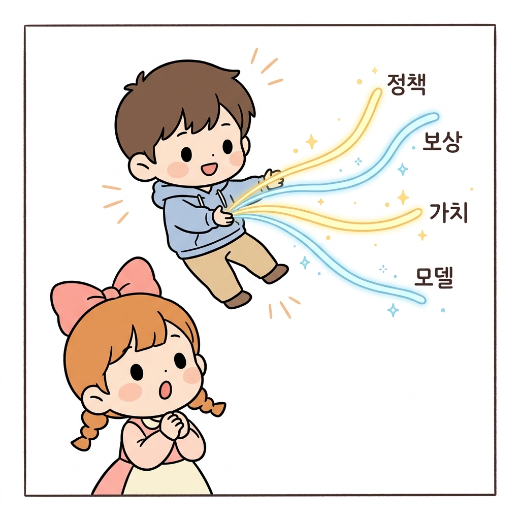 지니의 네 갈래 실선 설명