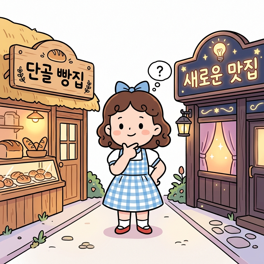 맛집 탐색과 단골 활용