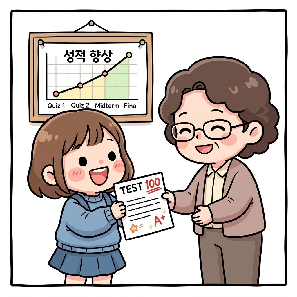성적 수치화 비유