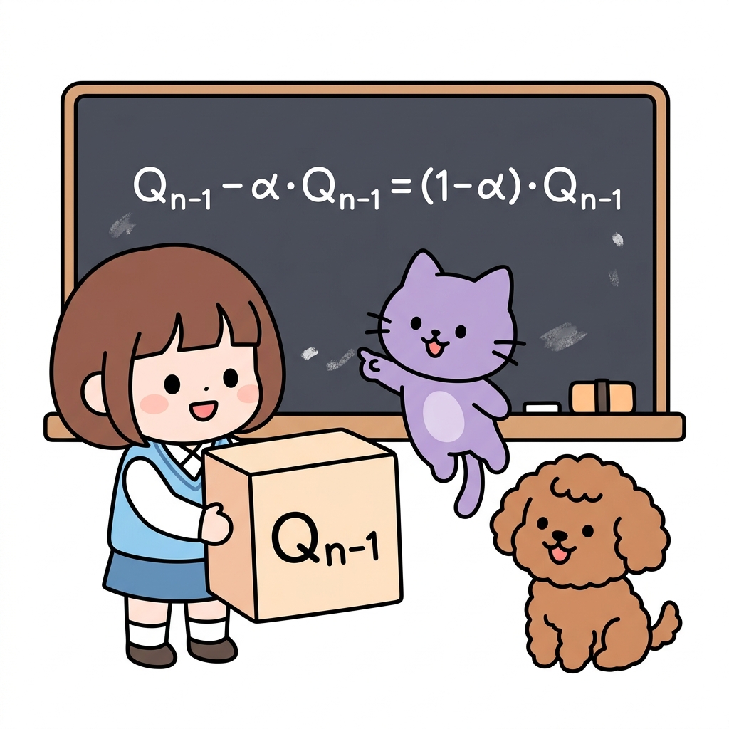 가치 업데이트 식의 분배법칙 활용