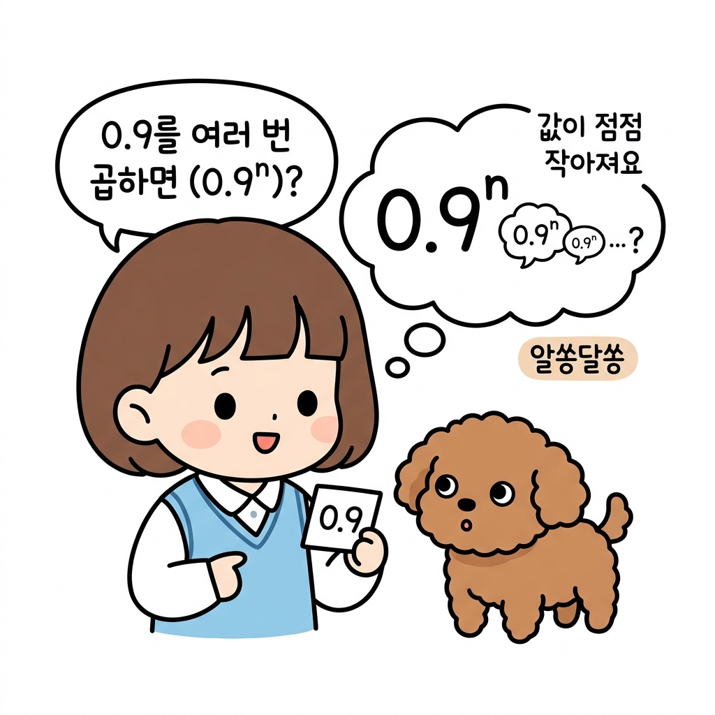 도로시의 1보다 작은 밑 질문