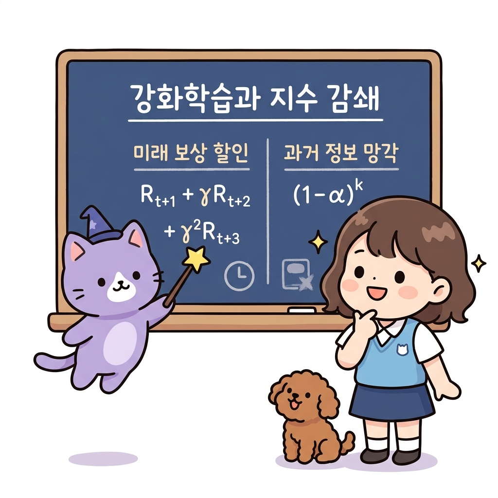강화학습과 지수 감쇄
