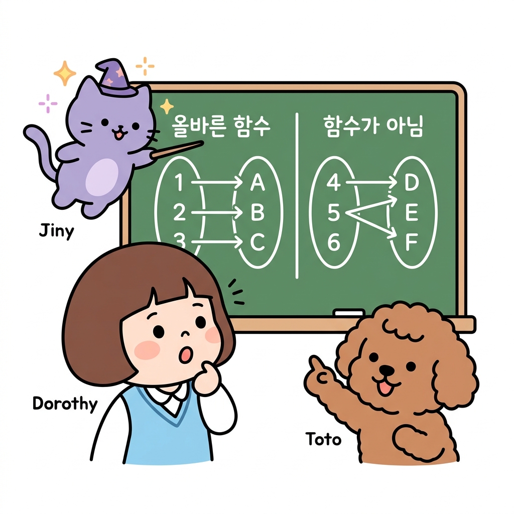 올바른 함수와 함수가 아닌 것