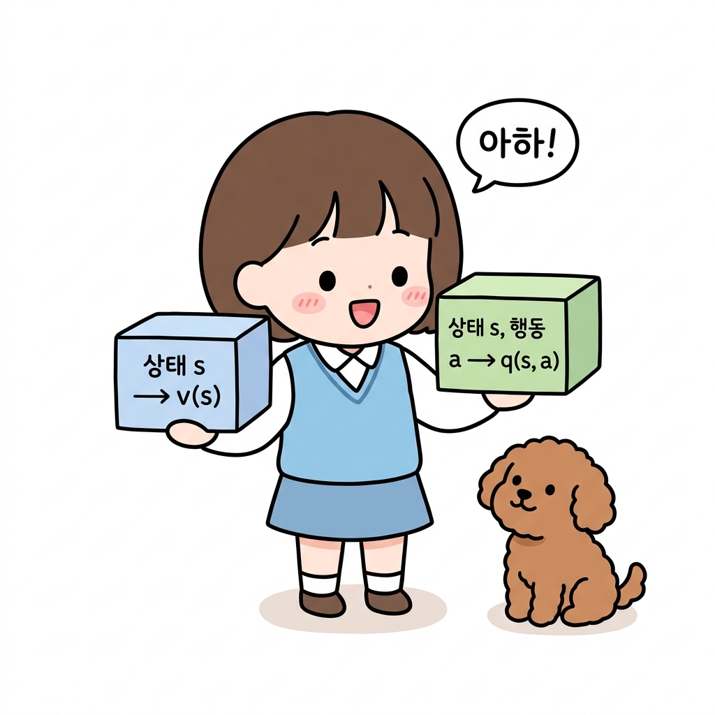 두 가치 함수의 비교