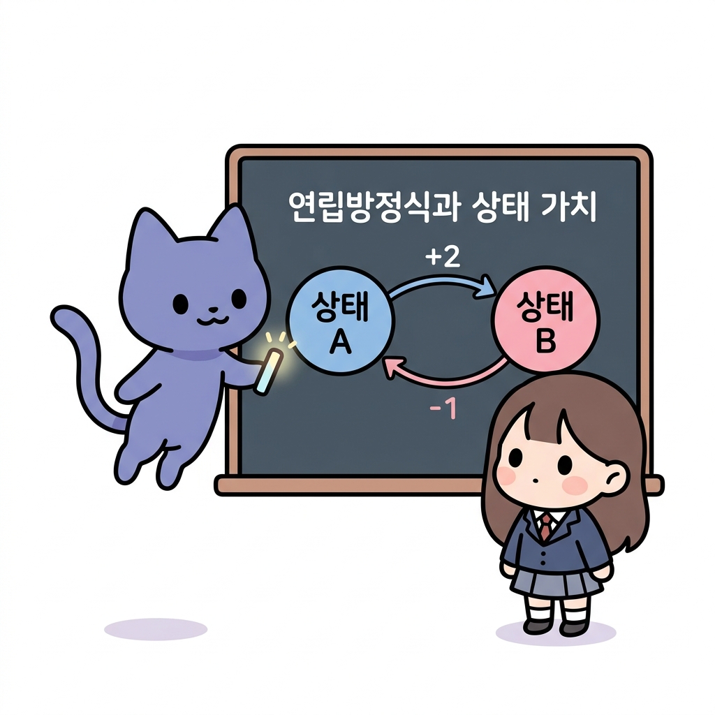 상태 가치 전이 연립방정식