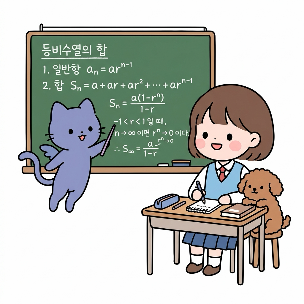 등비수열 합의 수렴 유도