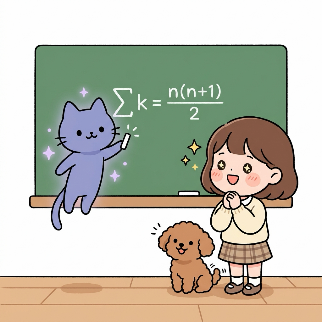 지니가 그려주는 거듭제곱 합 공식