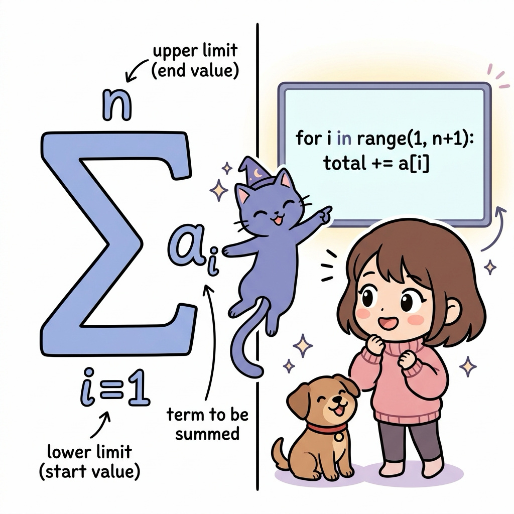 시그마와 파이썬 루프의 매칭 비교