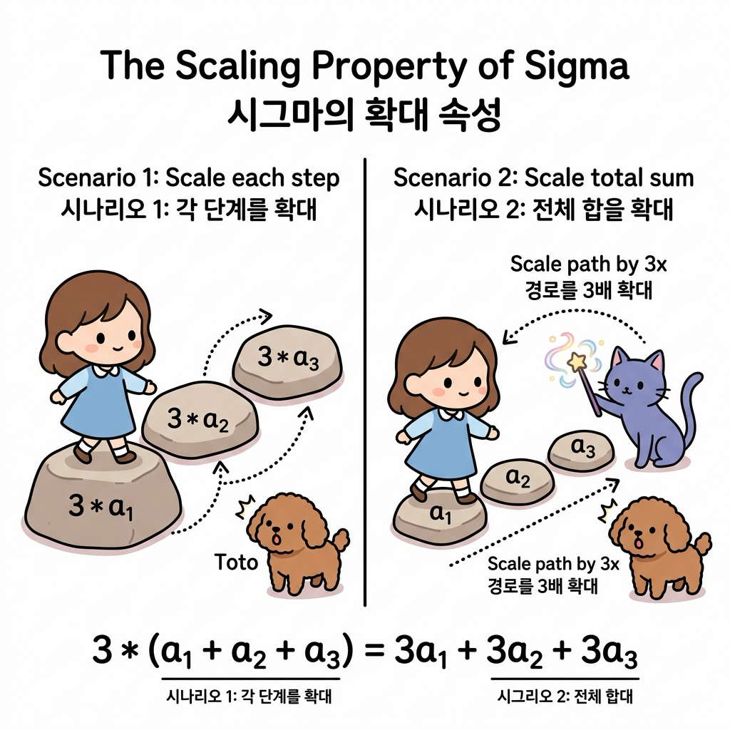 실수배의 분리와 징검다리 경로