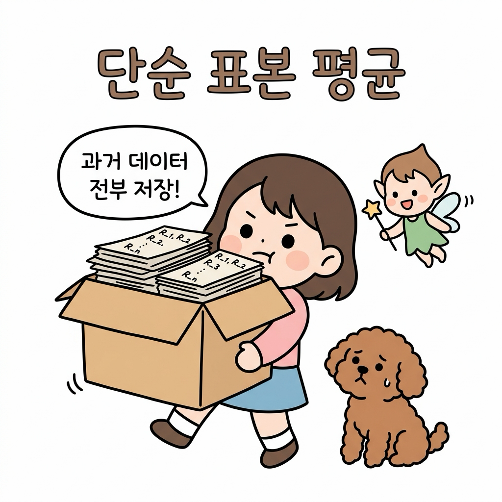 단순 표본 평균과 메모리 부담