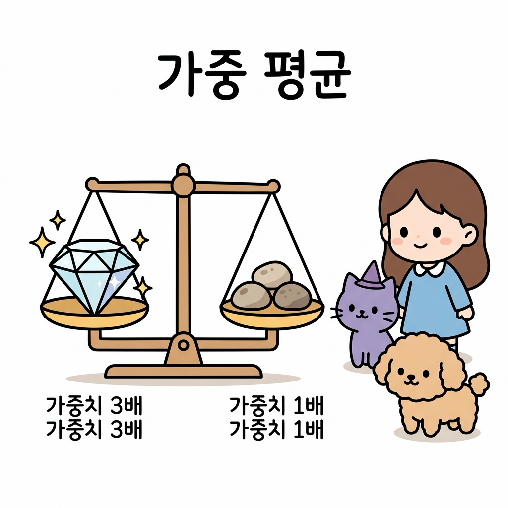 가중 평균과 저울질