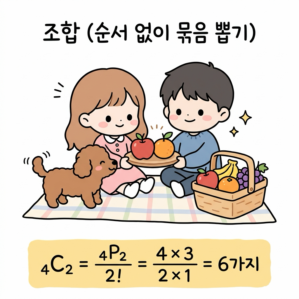 조합과 과일 바구니