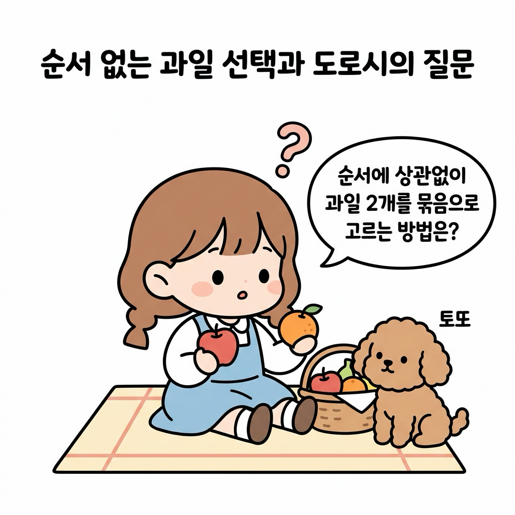 순서 없는 과일 선택과 도로시의 질문