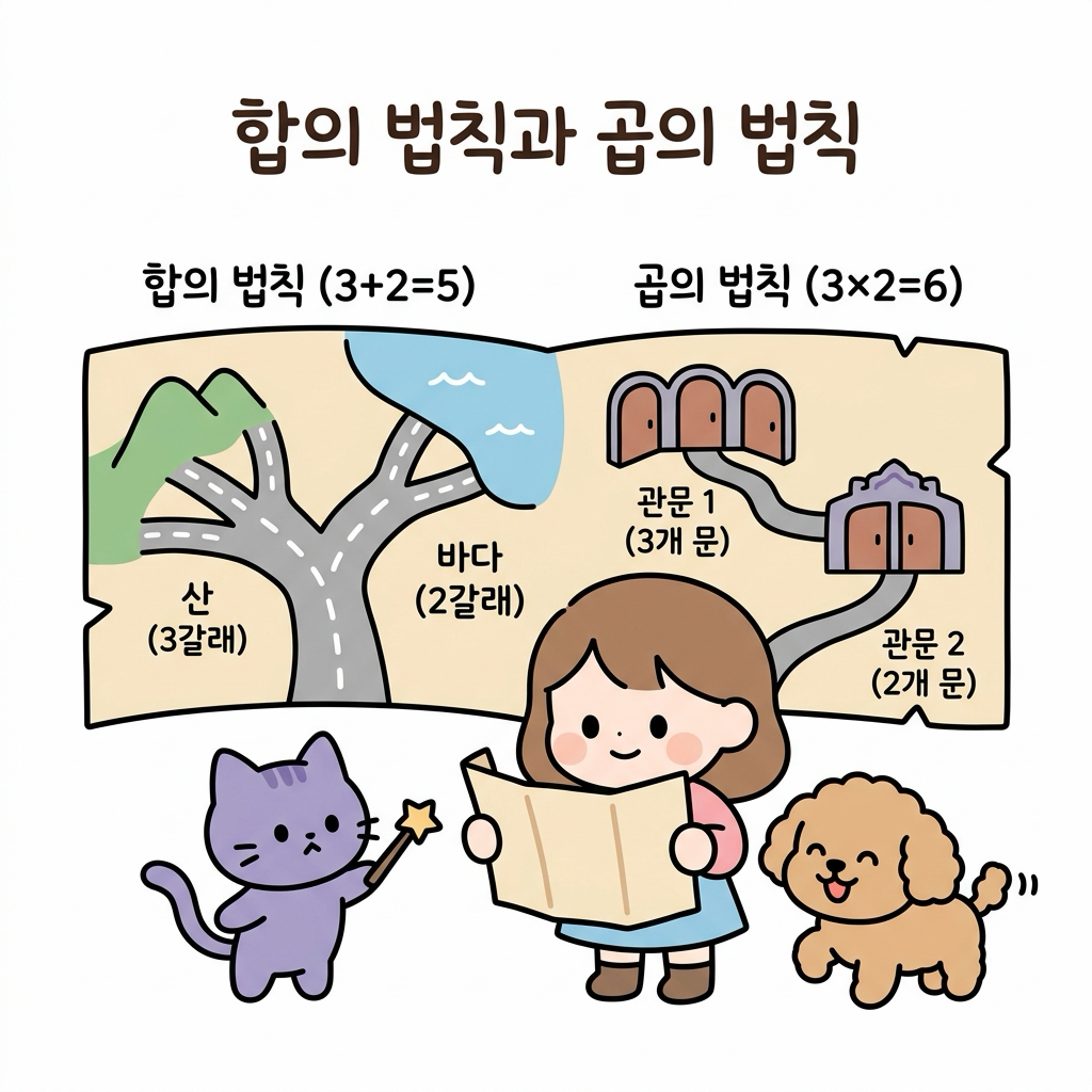 합의 법칙과 곱의 법칙 지도
