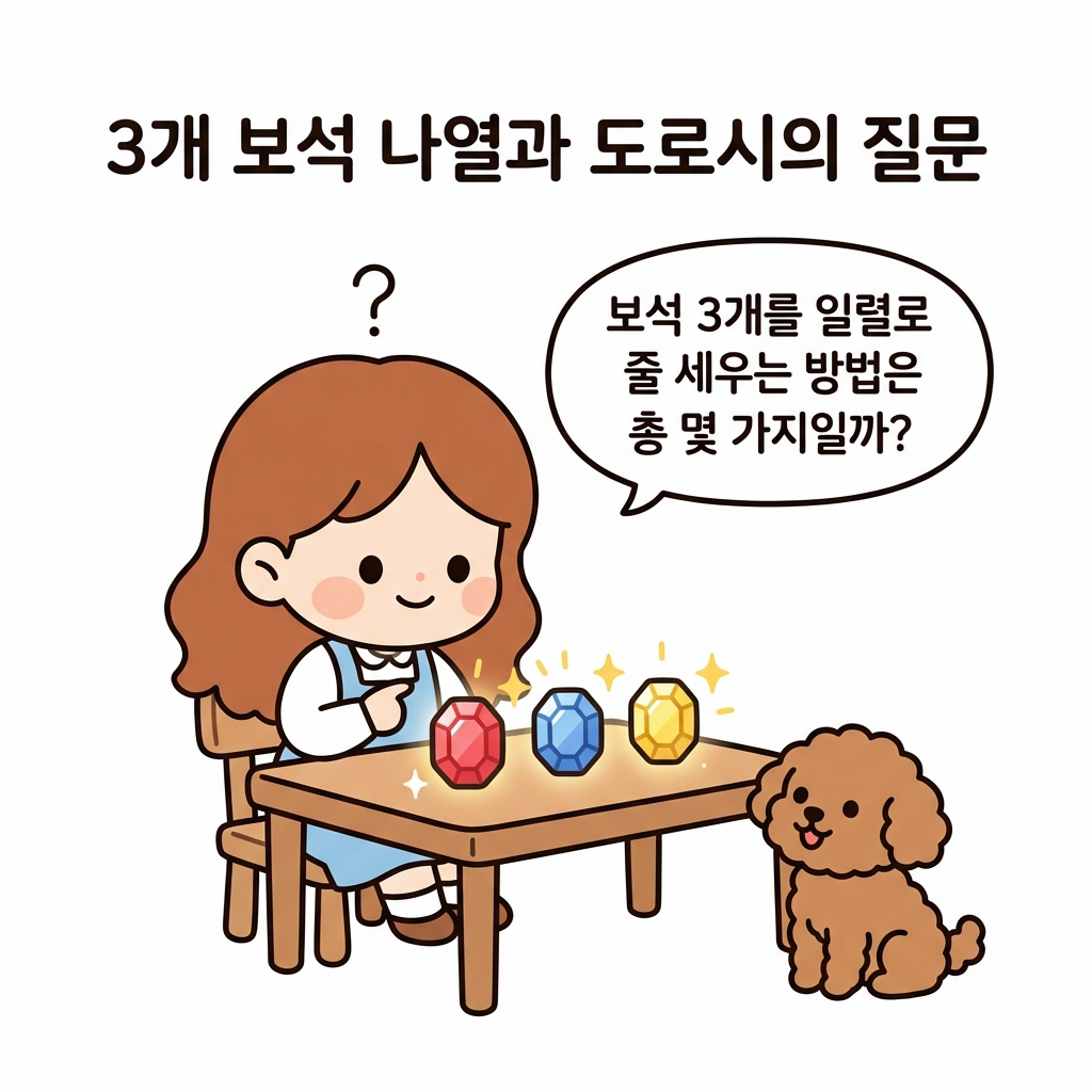 보석 나열에 대한 도로시의 질문