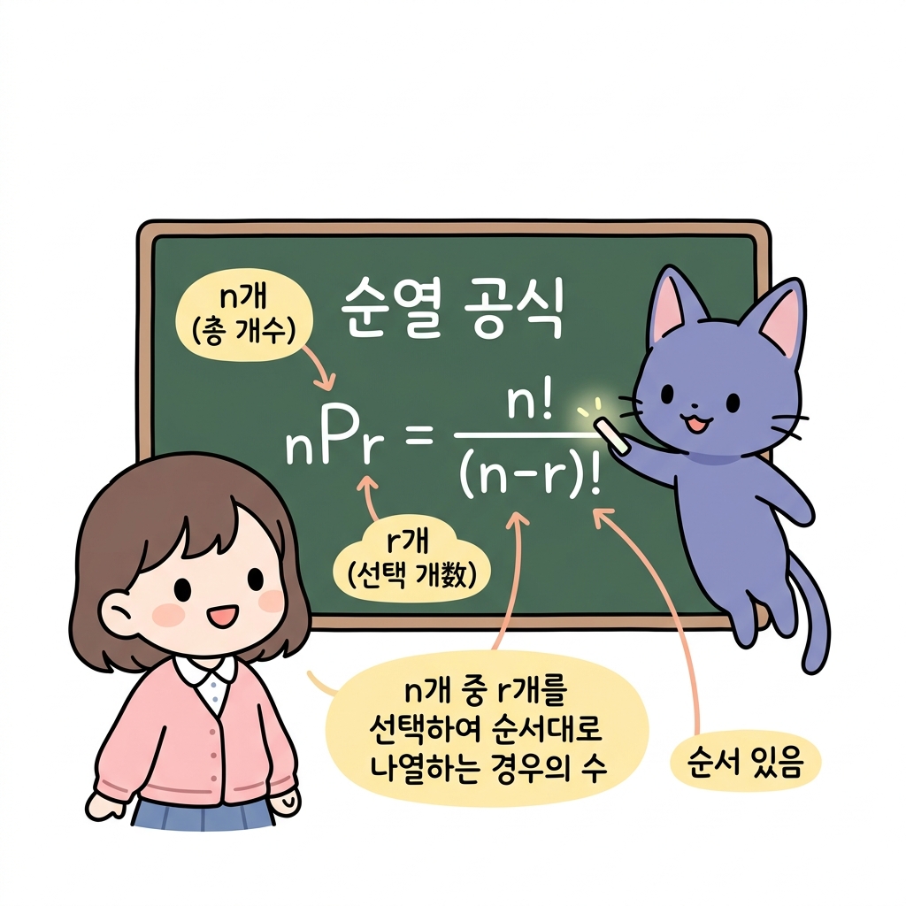 순열 공식 도식