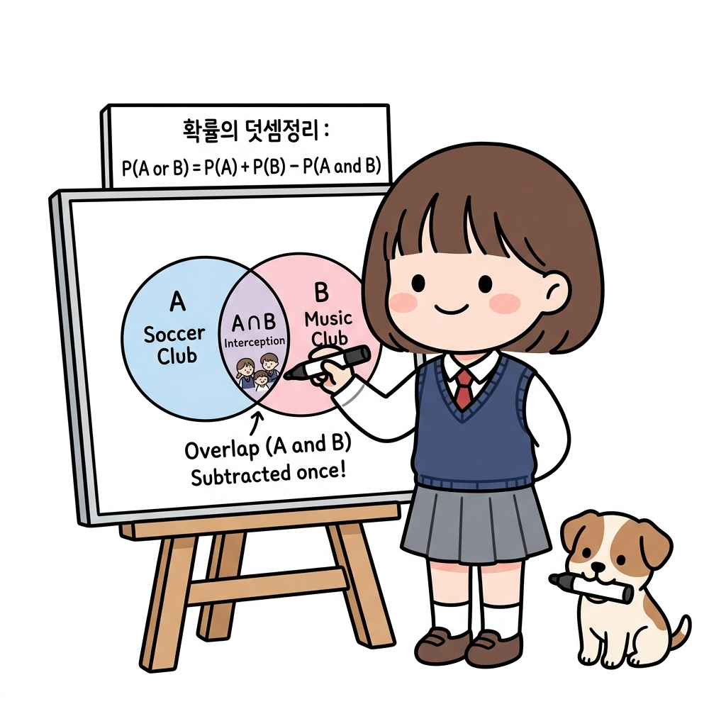 동아리 명단을 통한 덧셈정리 시각화