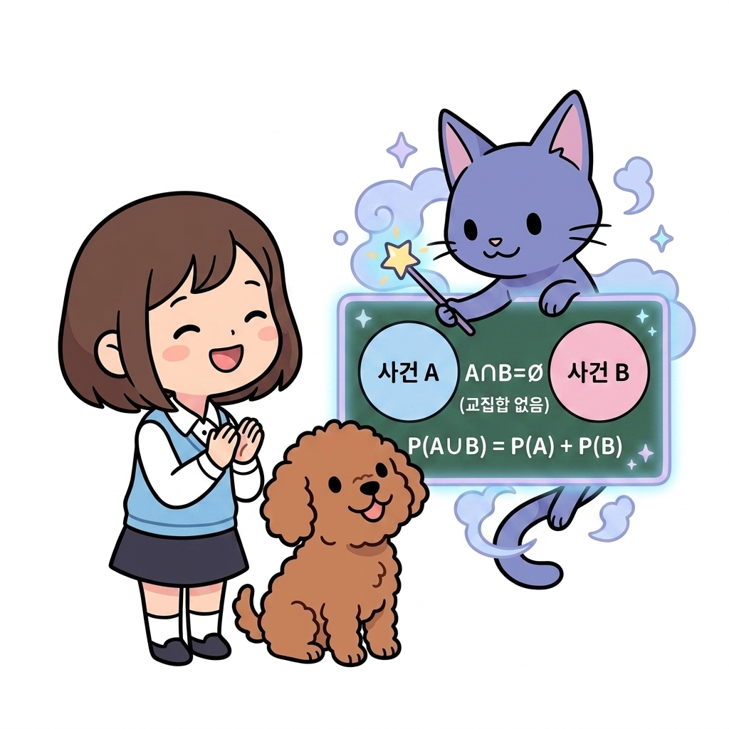 배반사건일 때의 덧셈정리