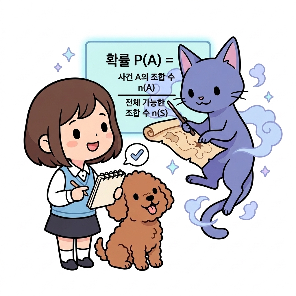 조합 확률 공식의 직관적 이해