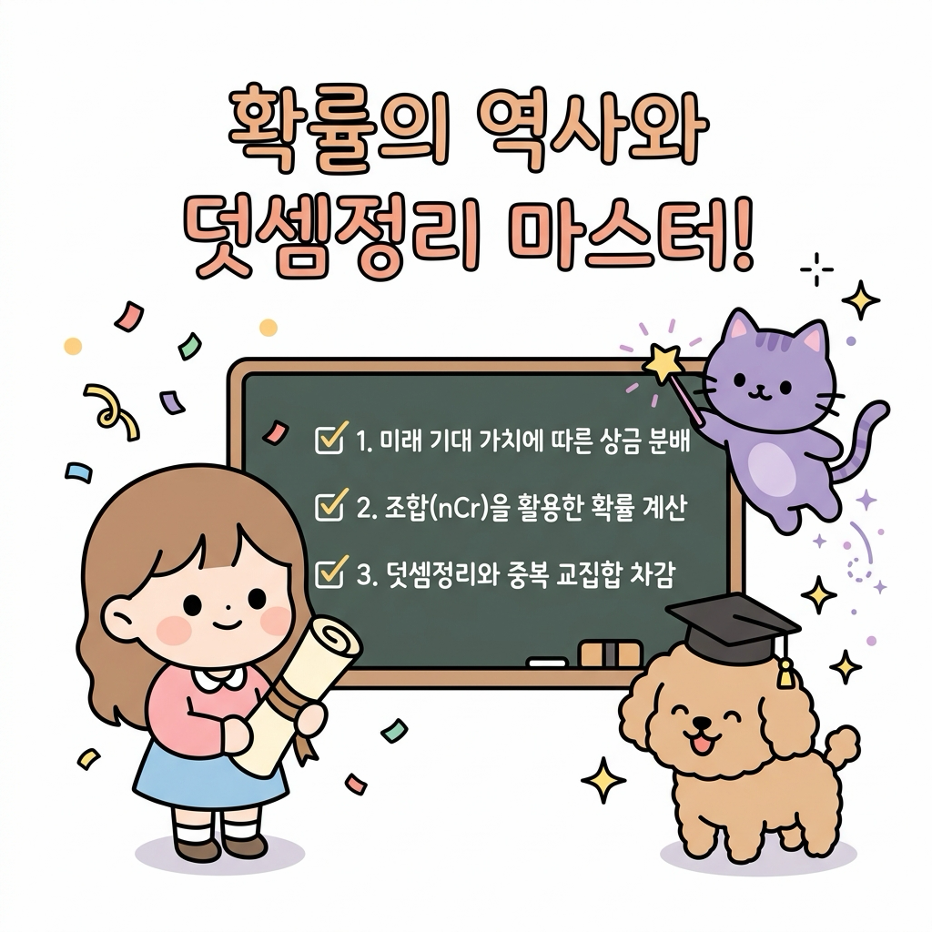 확률의 역사와 덧셈정리 핵심 요약
