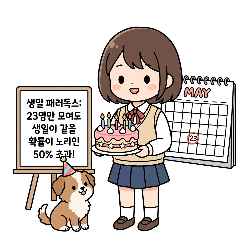 생일 패러독스의 직관적 이해