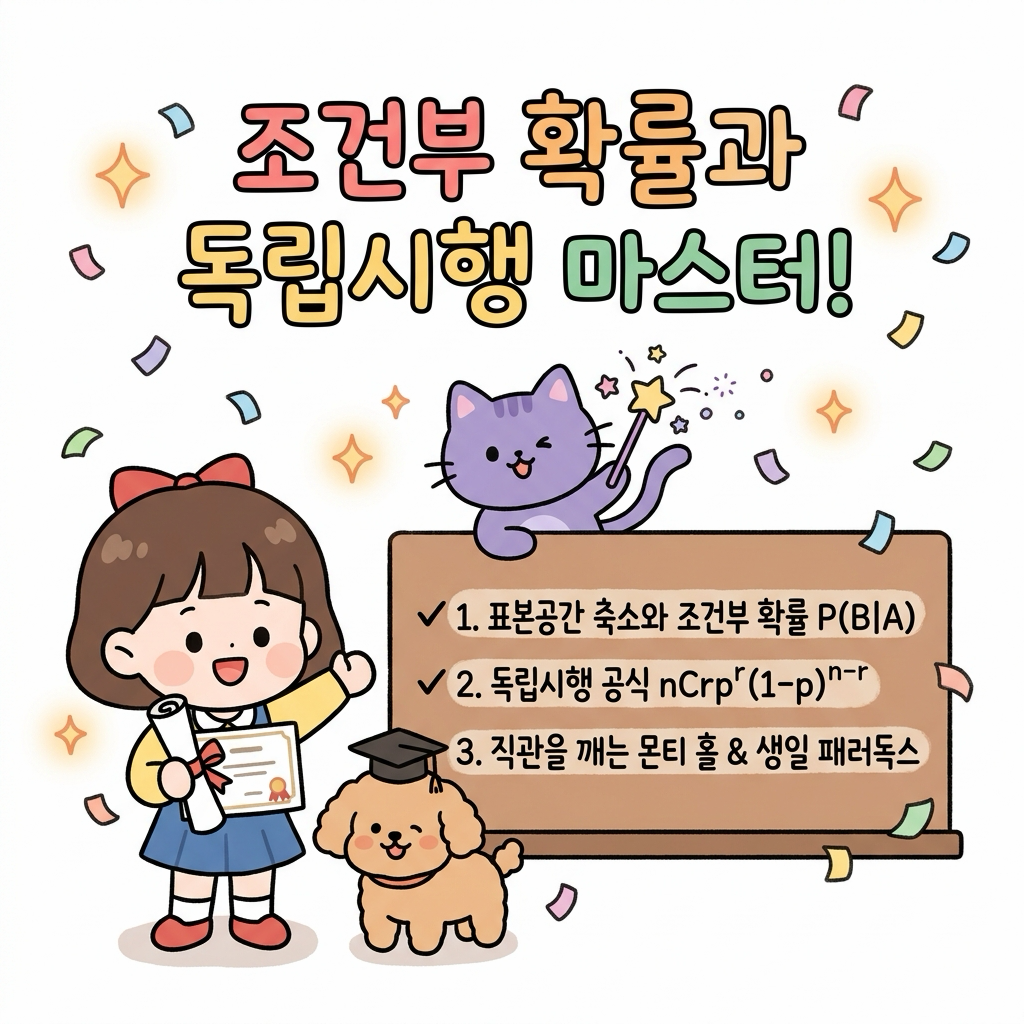 조건부 확률과 독립시행 핵심 요약