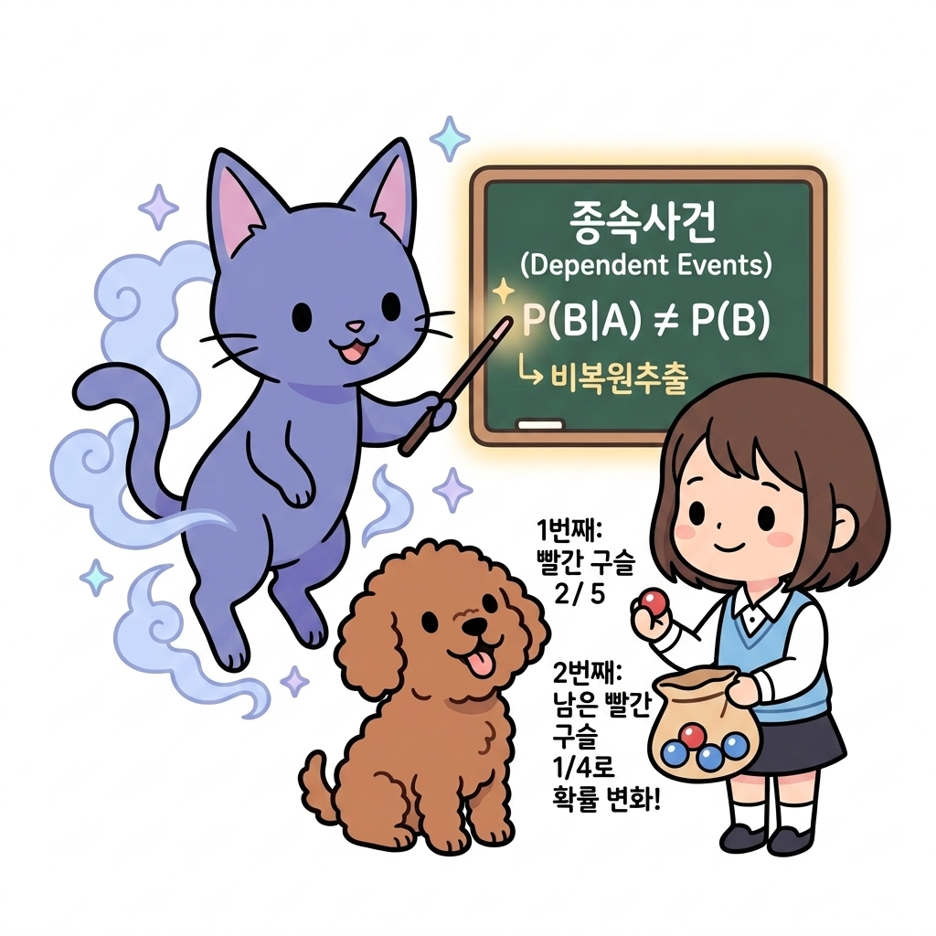 종속사건의 개념과 비복원추출