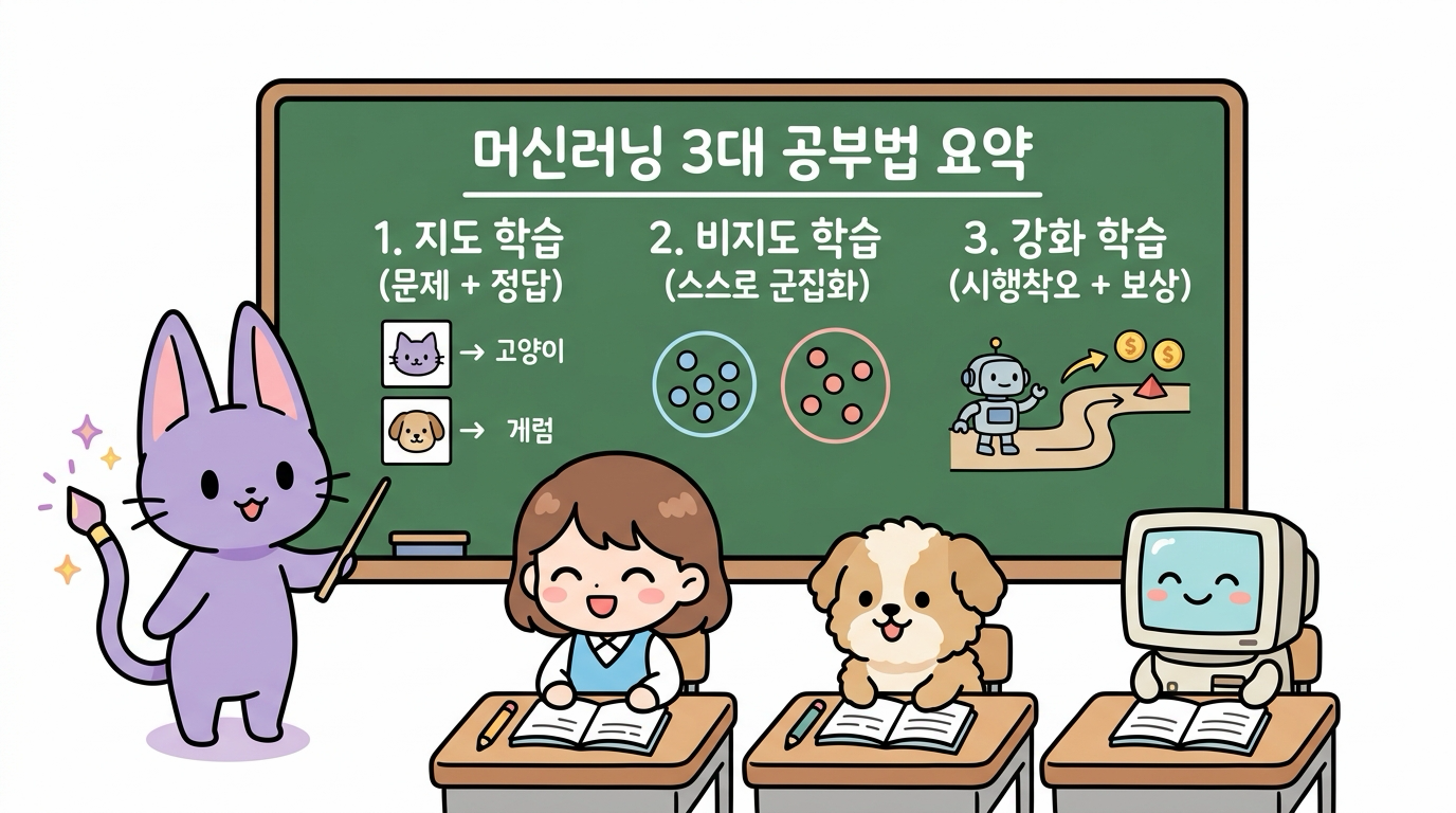 머신러닝 3대 공부법 핵심 요약