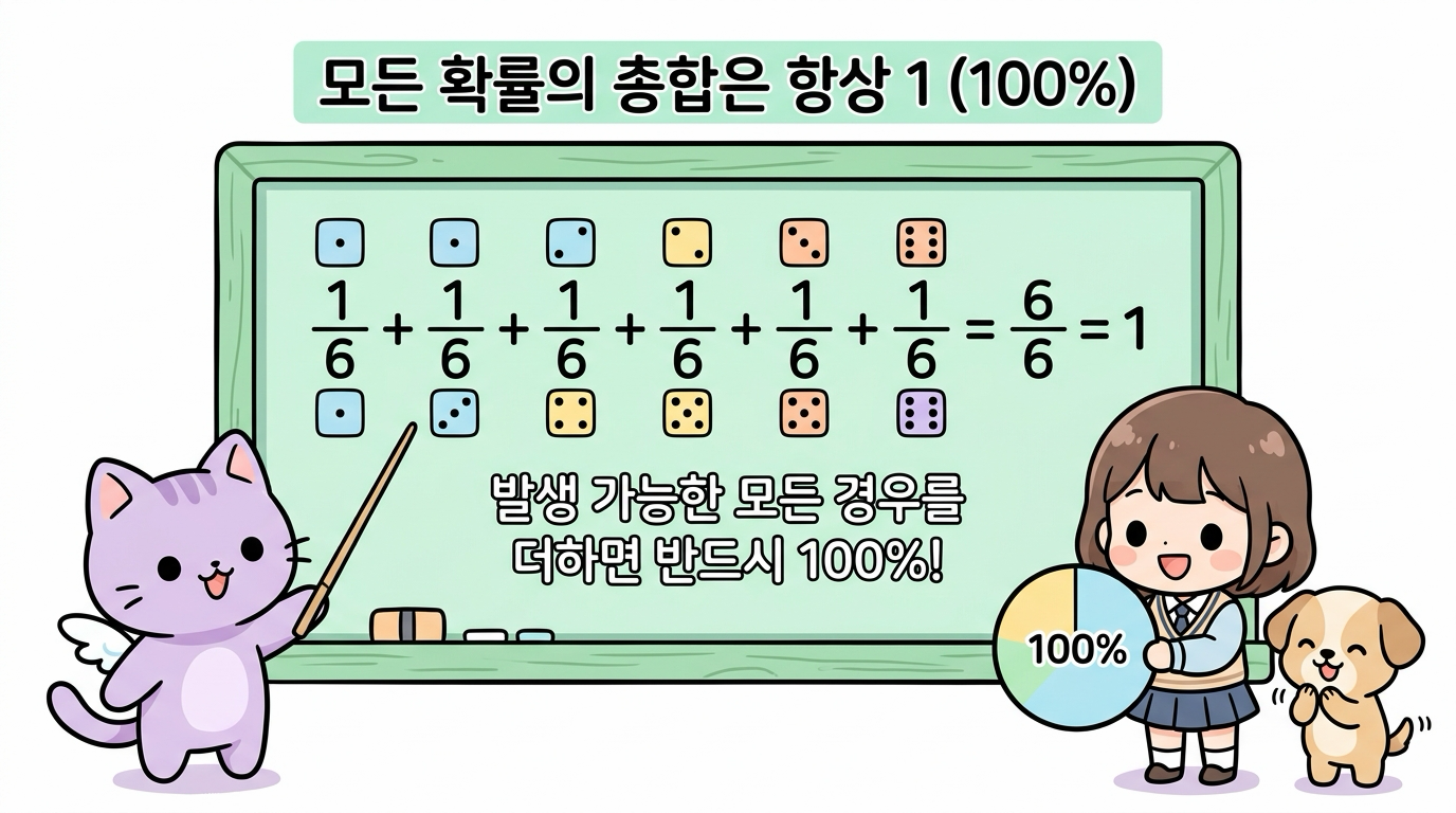 모든 확률의 총합은 항상 1