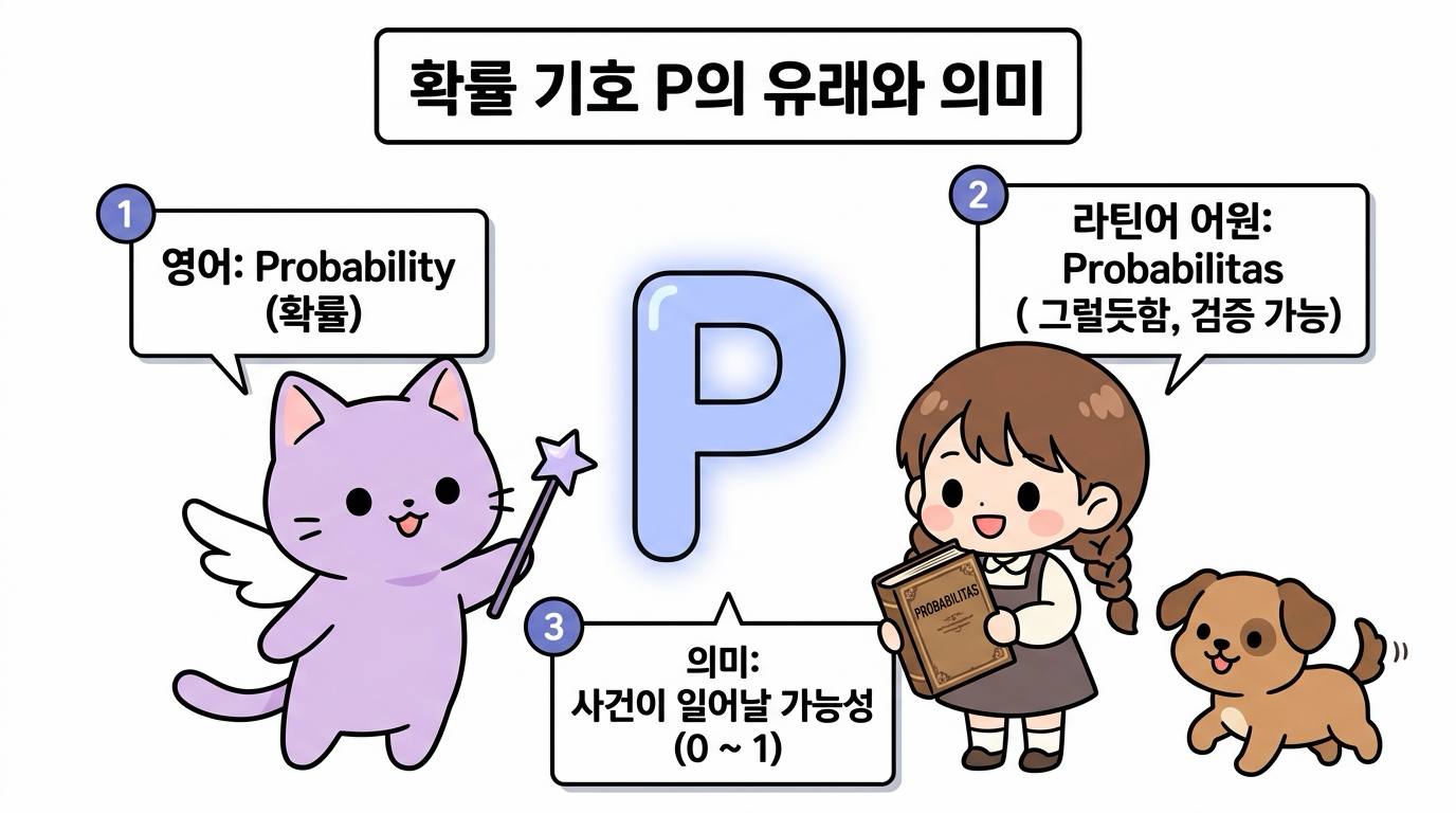 확률 기호 P의 유래와 의미
