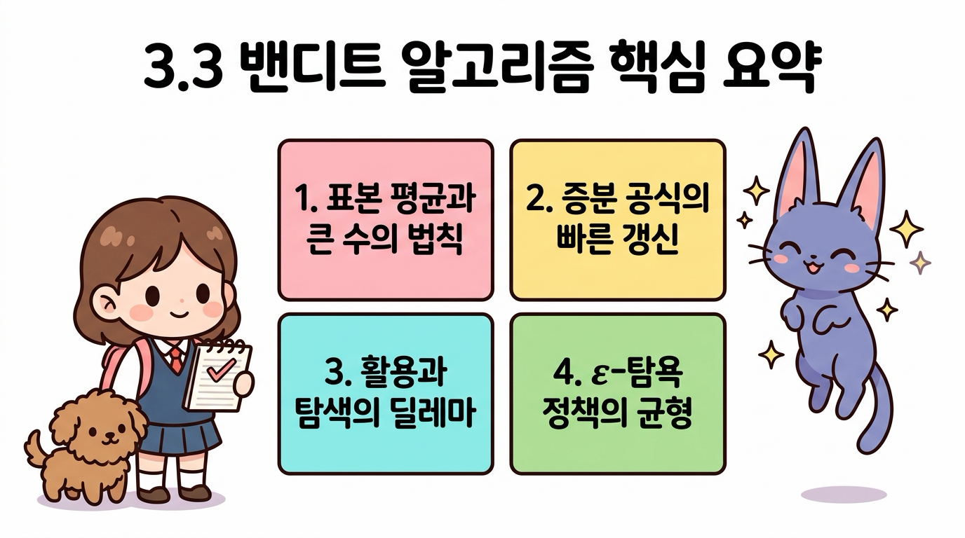 3.3 밴디트 알고리즘 핵심 요약