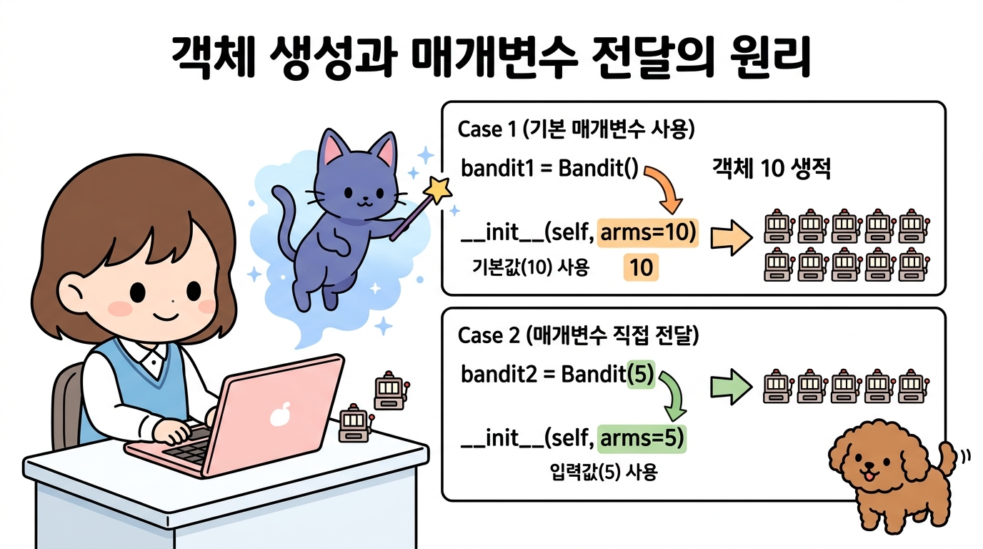 객체 생성과 매개변수 전달 원리