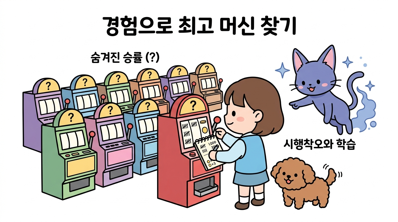 경험을 통한 최고 머신 찾기