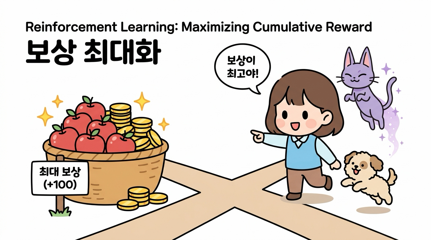 누적 보상의 최대화를 목표로 하는 강화 학습