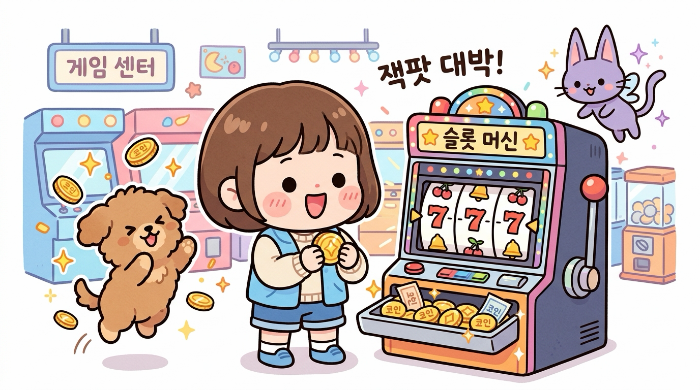 오락실 슬롯머신과 코인 획득의 기대감