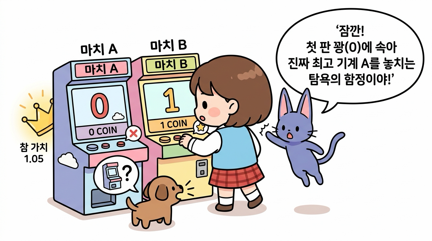 탐욕의 함정 경고