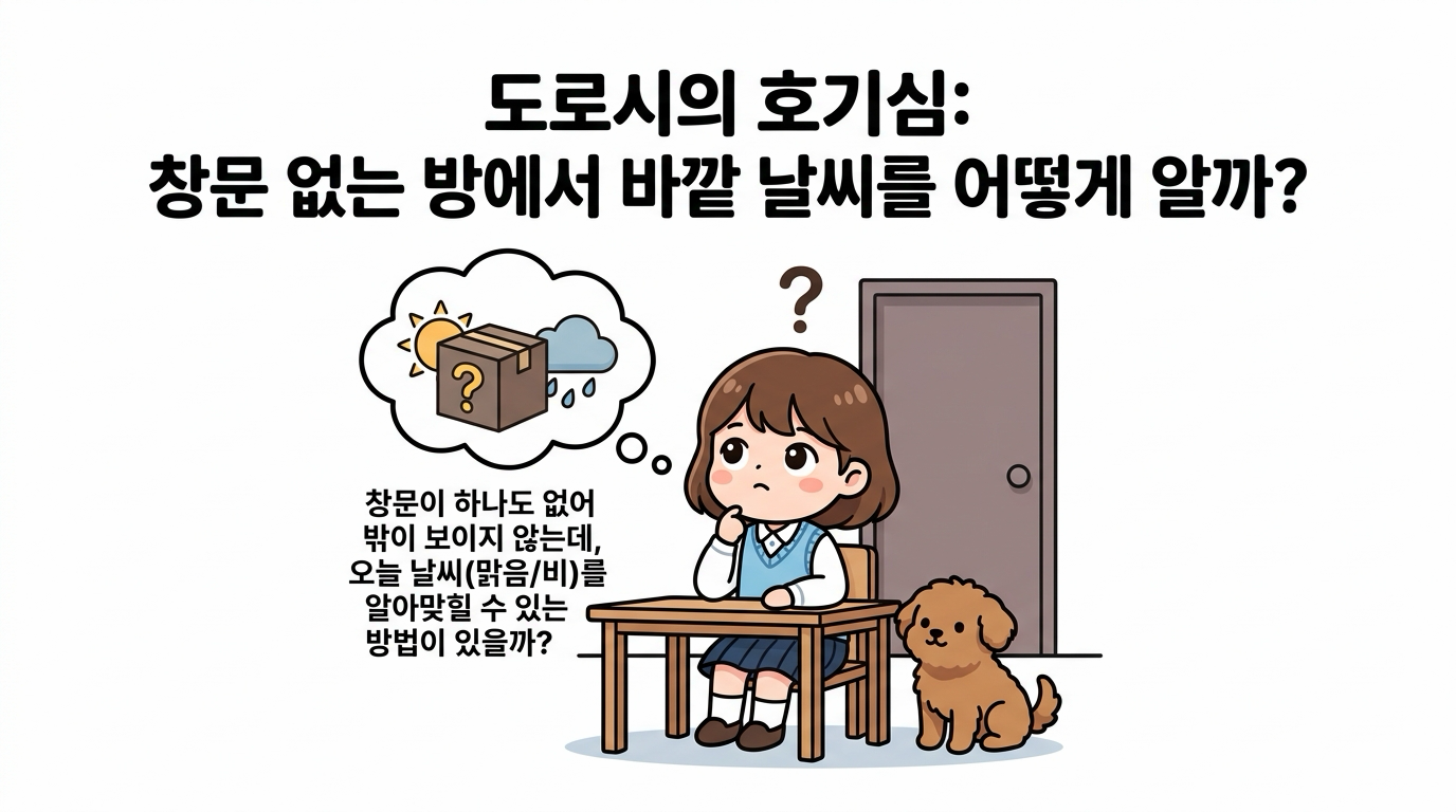 창문 없는 방과 날씨 예측에 대한 도로시의 호기심