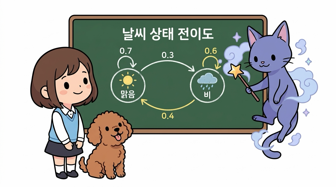 날씨 상태 전이도