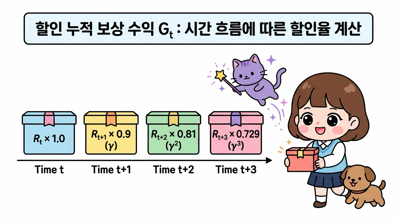 할인 누적 보상 수익 타임라인