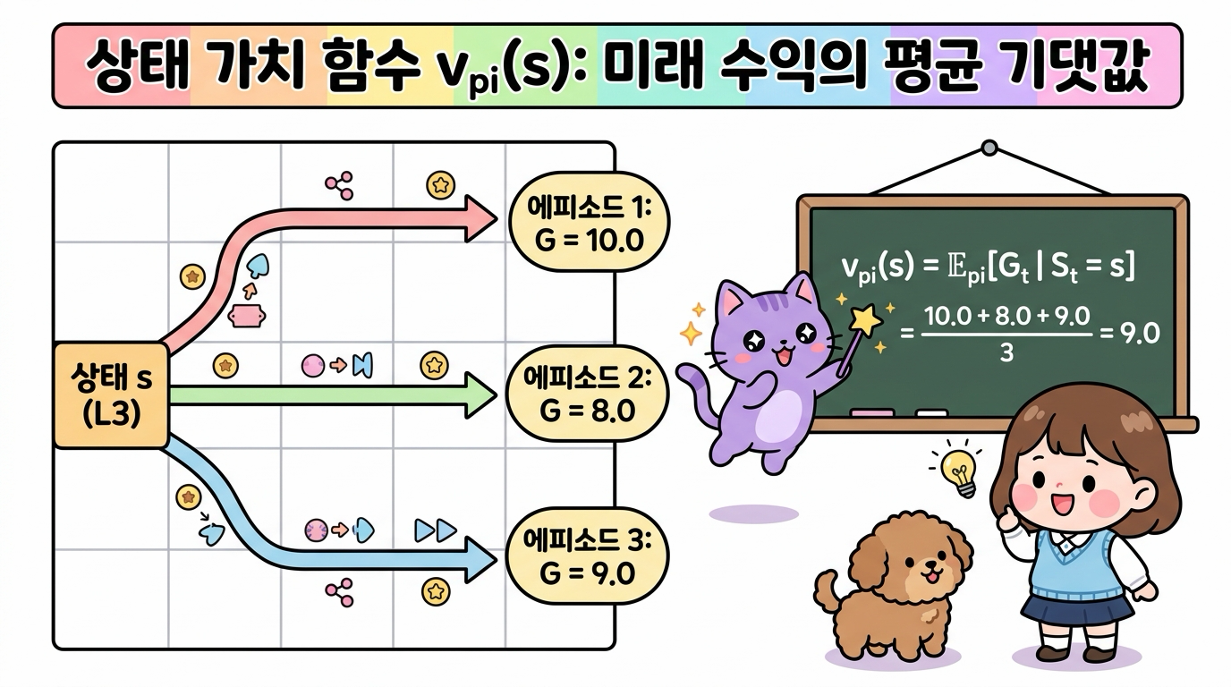 상태 가치 함수 개념