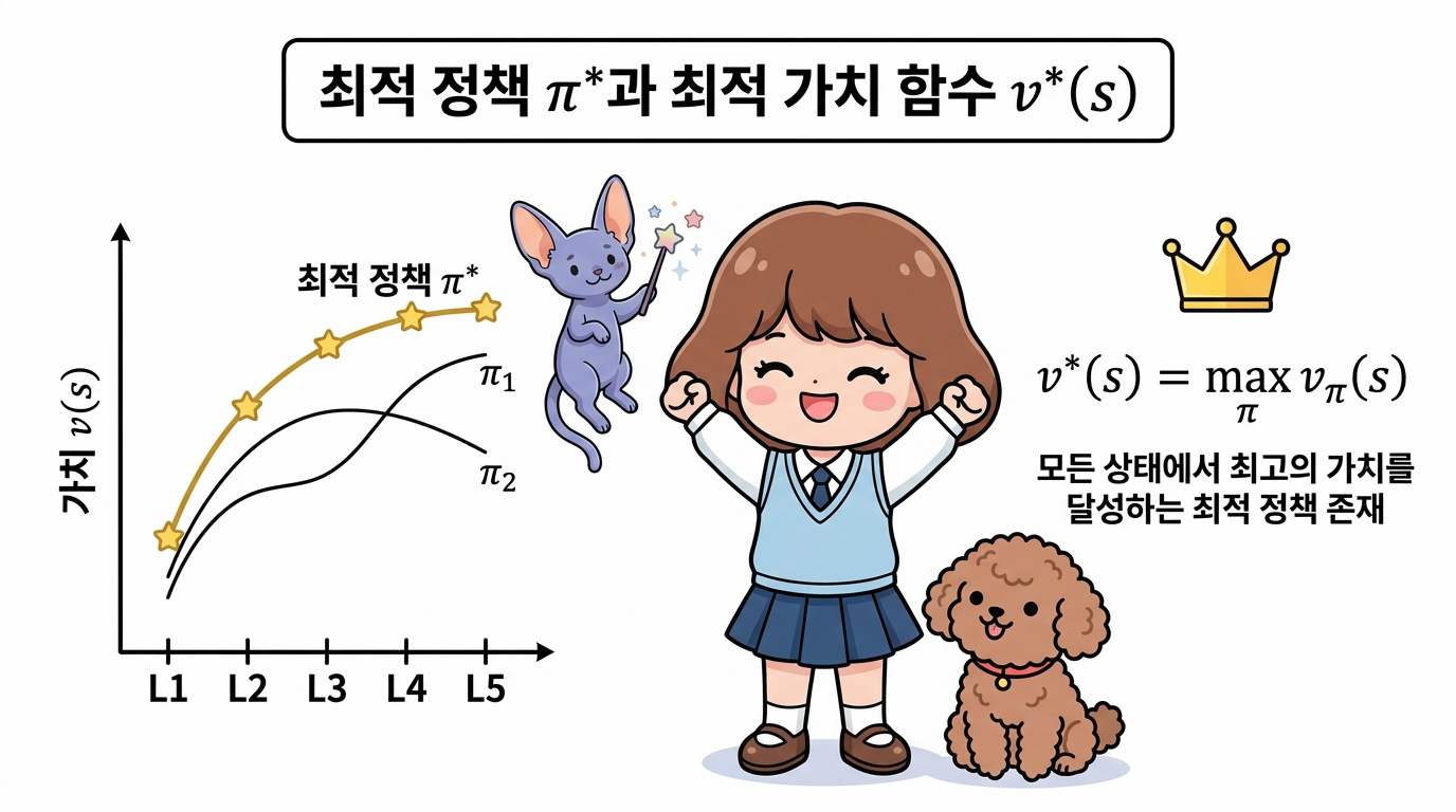 최적 정책과 최적 가치 함수