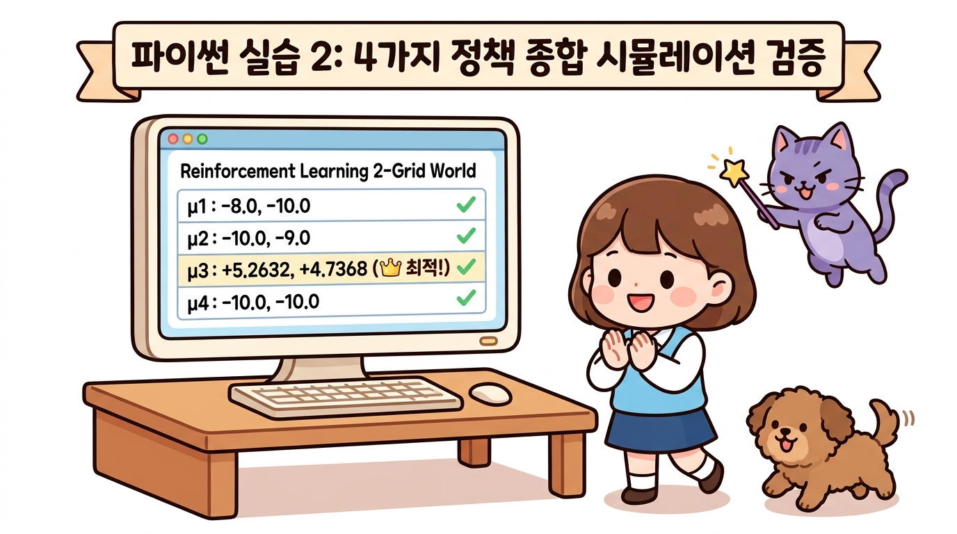 4가지 정책 종합 파이썬 시뮬레이션 검증