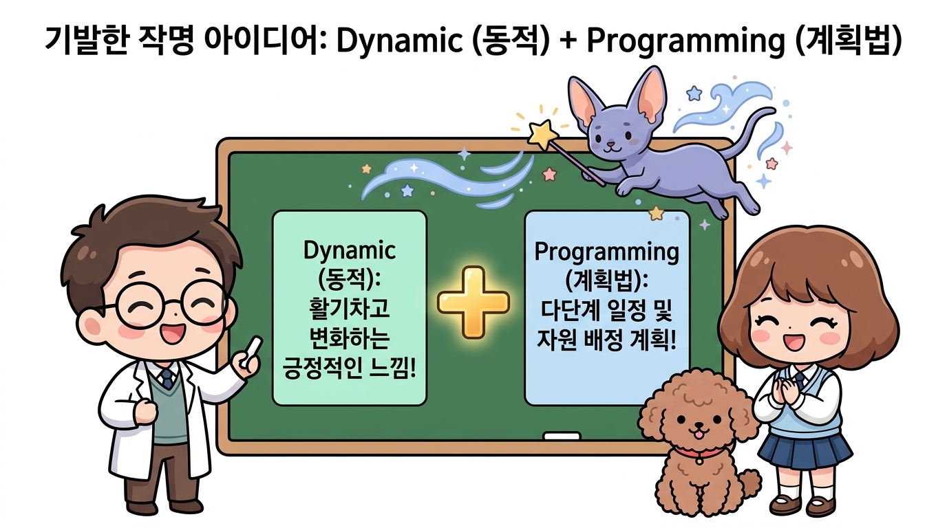 기발한 작명 아이디어: Dynamic(동적) + Programming(계획법)
