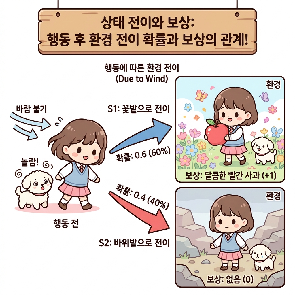 도로시의 상태 전이와 보상