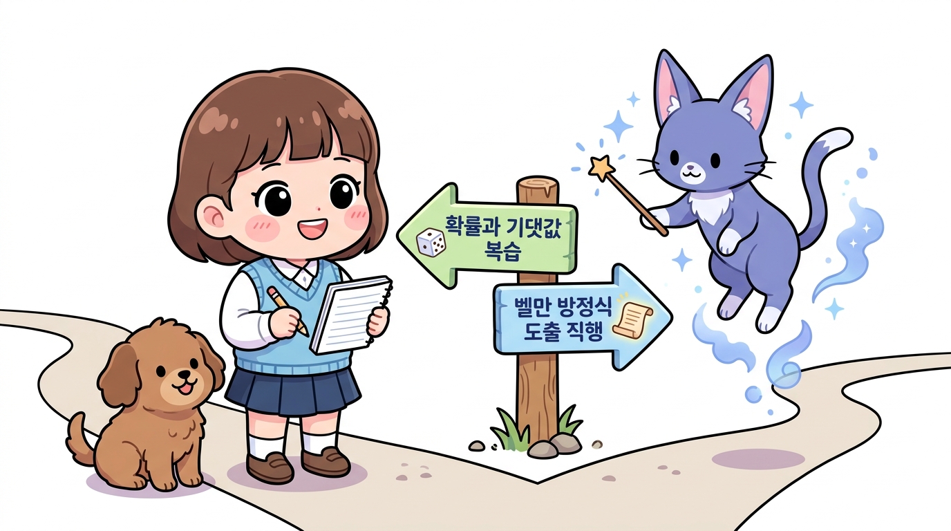 벨만 방정식 사전 학습 경로 선택