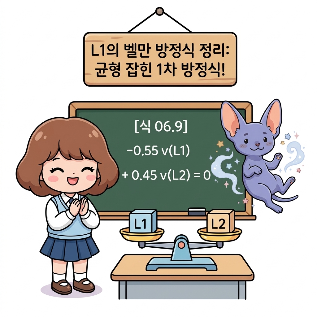 L1의 벨만 방정식 정리: 균형 잡힌 1차 방정식