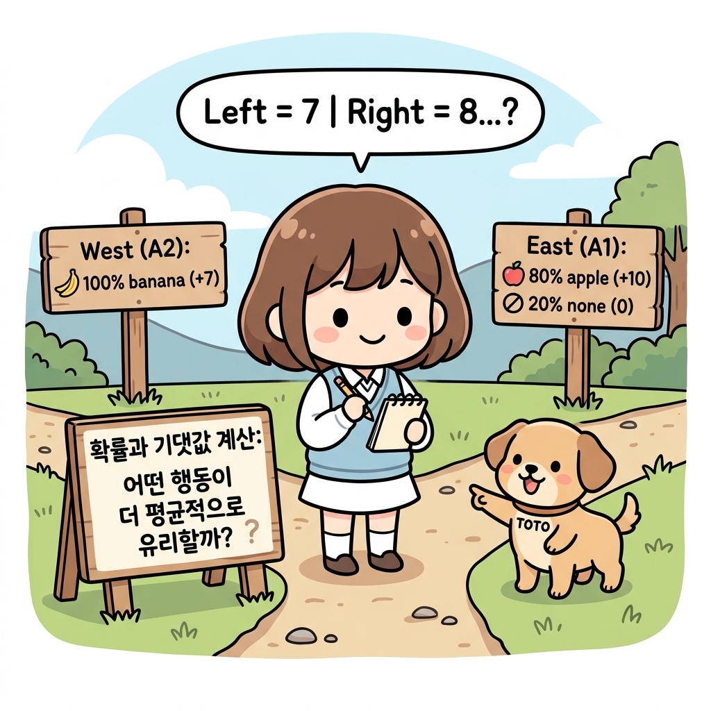 도로시의 기댓값 계산