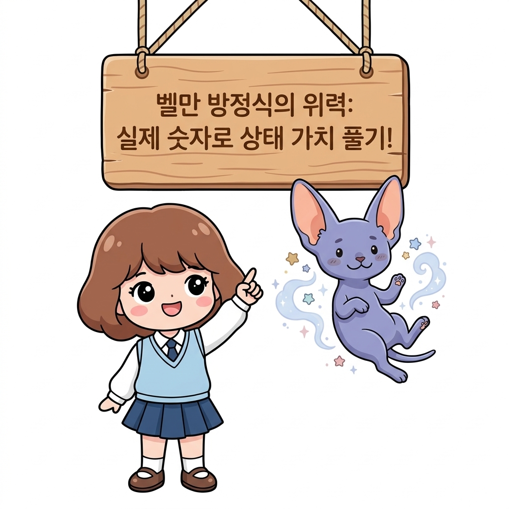 벨만 방정식의 위력: 실제 숫자로 상태 가치 풀기